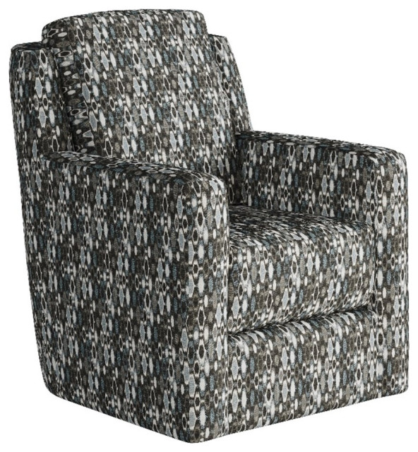 Southern Motion Diva Wood & Fabric Swivel Glider in Green/Cypress