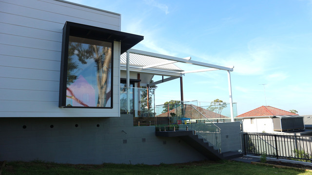 Putney modern-terrasse