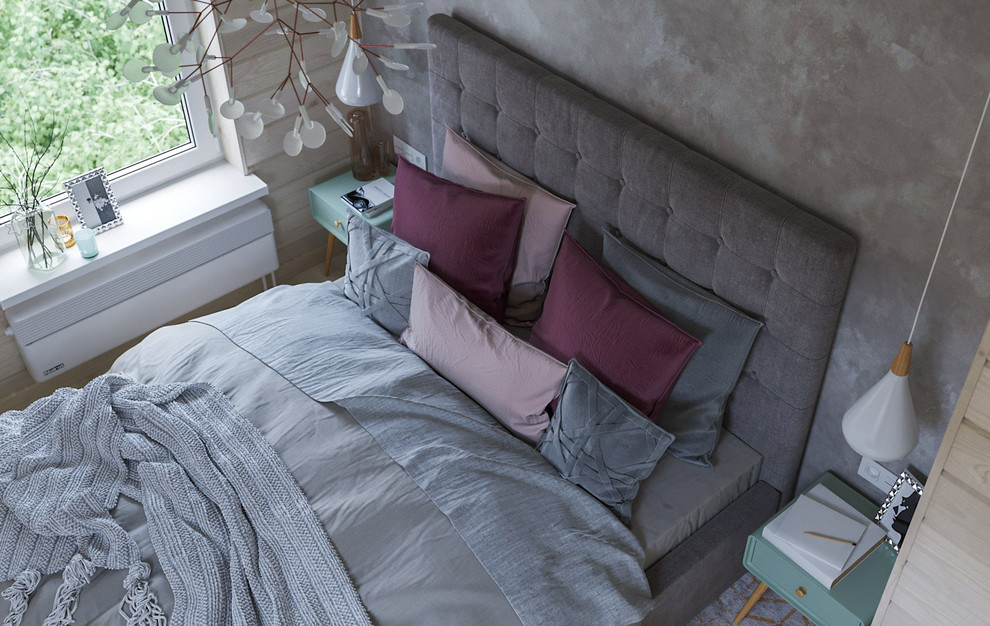 Мансардный этаж в сканди стиле