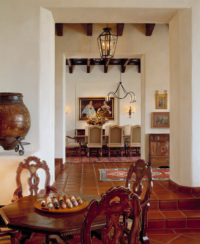 Inspiration for a mediterranean dining room in San Francisco.