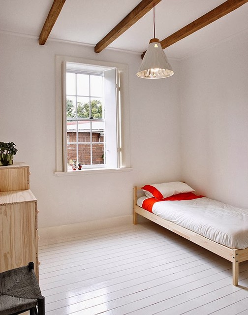 Swedish Summer Cabin in Sydney scandinavian-bedroom