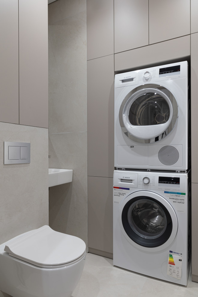 Прачечная построчная стиральная и сушильная машины