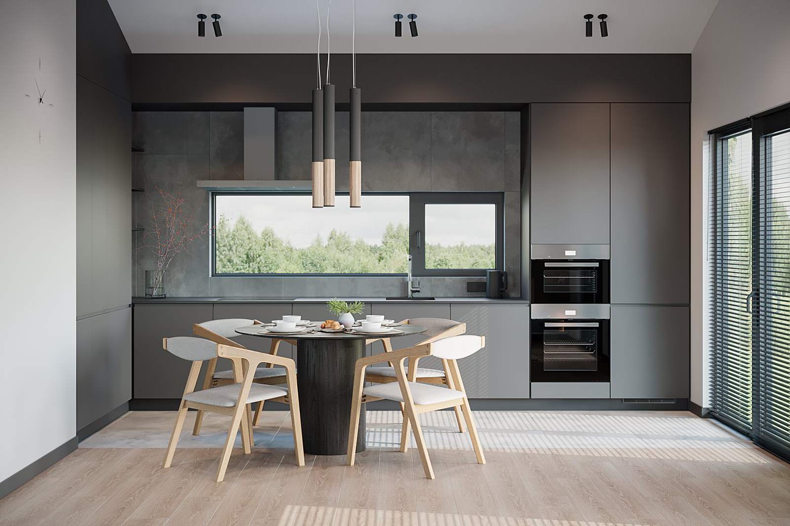 Дизайн интерьера дома 71 м² минимализм Ольховка Кантри Клаб