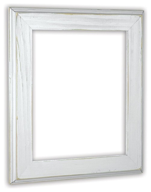 Allison White Picture Frame, Solid Wood Farmhouse Picture Frames