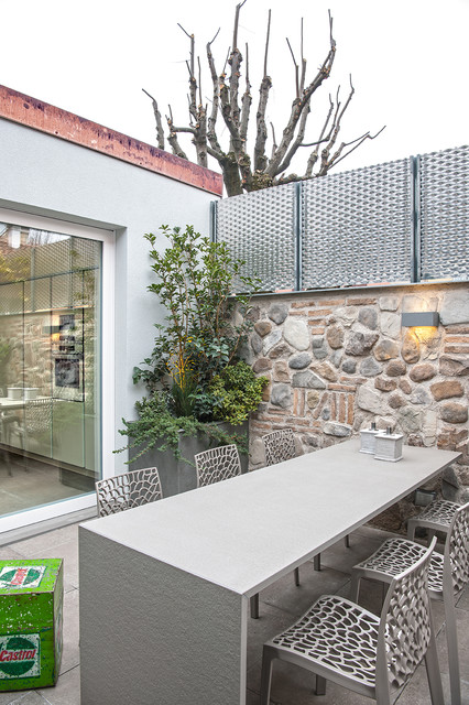 Contemporary modern-terrasse