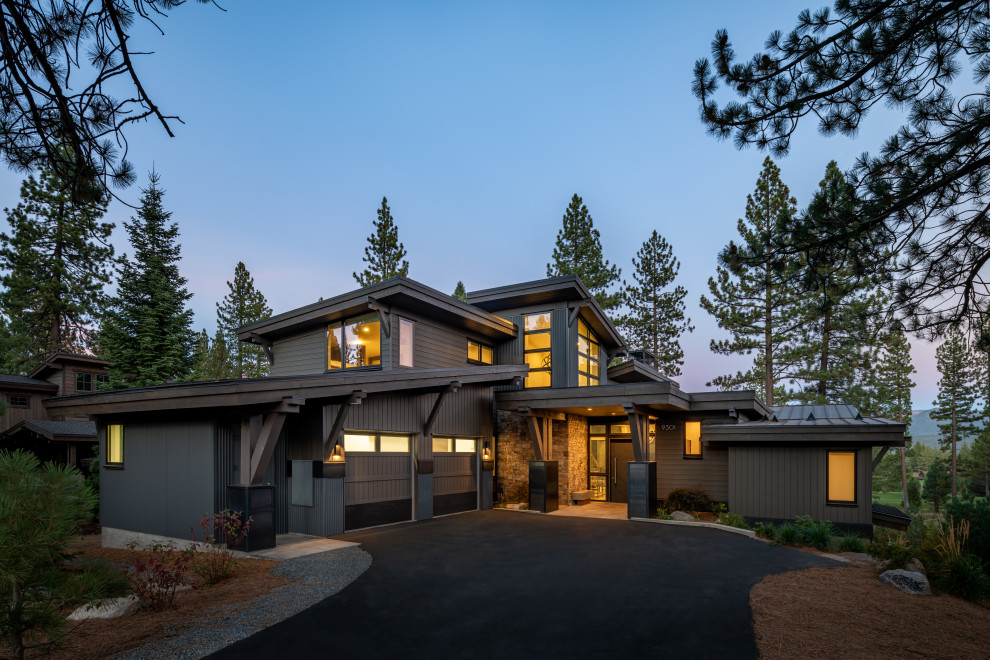 Mountain Industrial Home Rustic Exterior Sacramento Mountain Industrial Home Rustic Exterior Sacramento