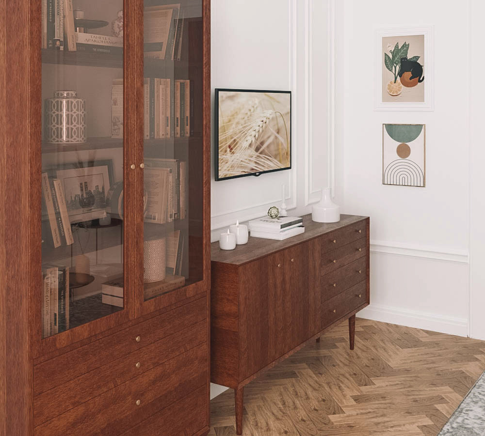 Интерьер в стиле mid-century modern