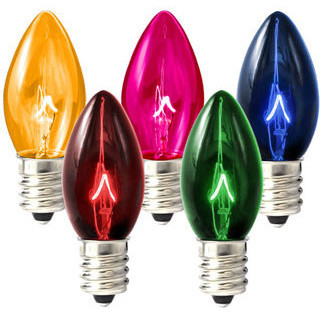 Incandescent C7 & C9 Christmas Light Bulbs