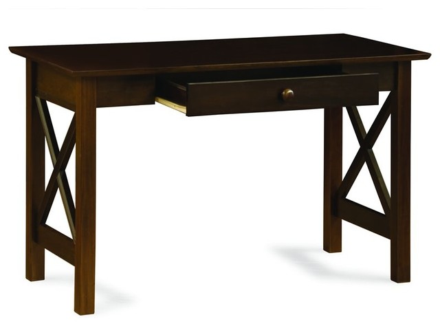Atlantic Furniture Lexington Writing Desk In Antique Walnut Atlantic Furniture Lexington Writing Desk In Antique Walnut