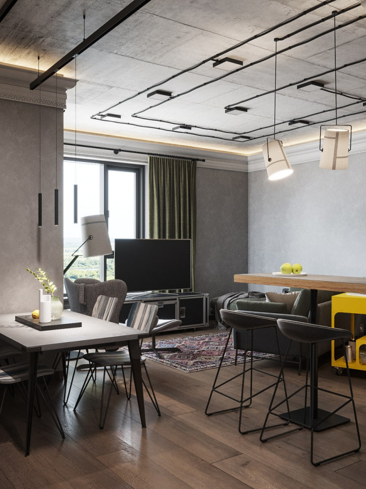 Прилофтованная четырехкомнатная квартира из трёшки в ЖК КОКОС