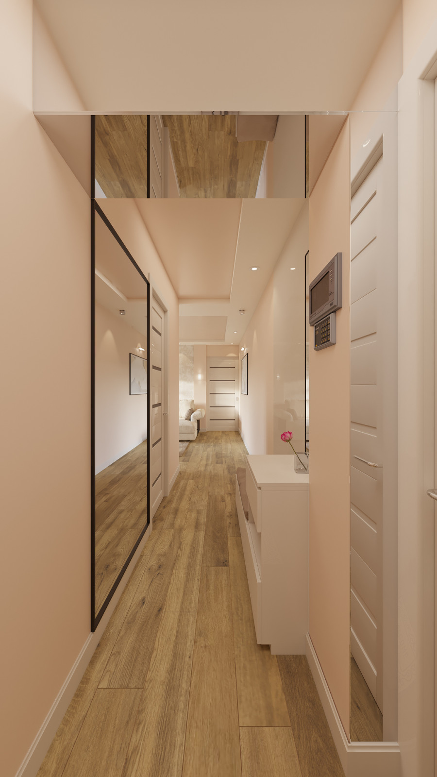 Дизайн двухкомнатной квартиры 44 м2