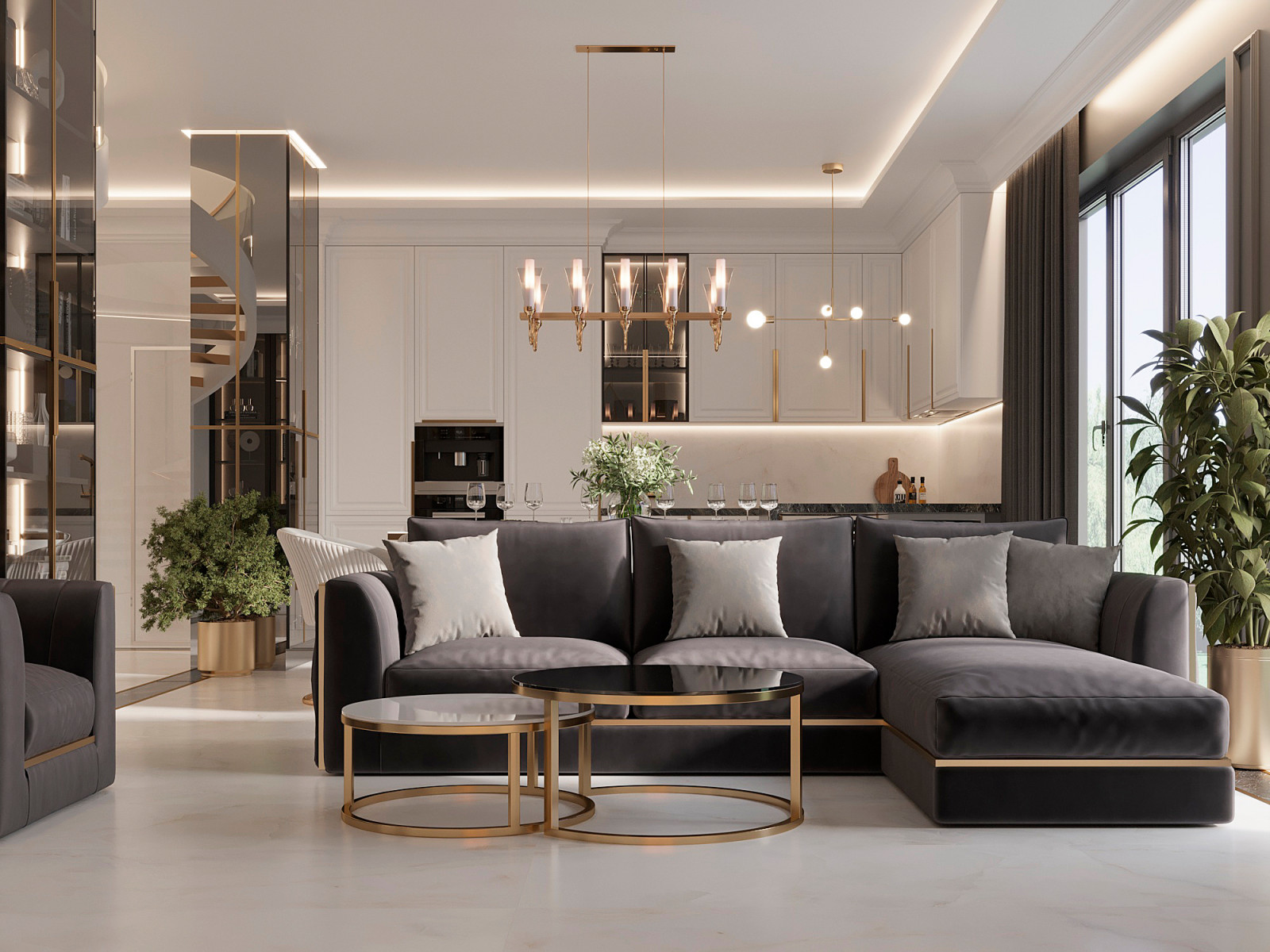 Дизайн интерьера дома 230м2