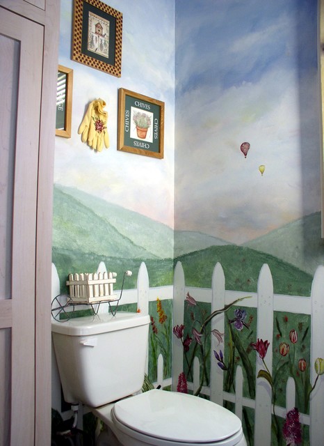 Murals klassisk-toalett
