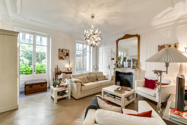 Paris 9 transitional-living-room
