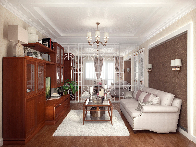 зал в классическом стиле