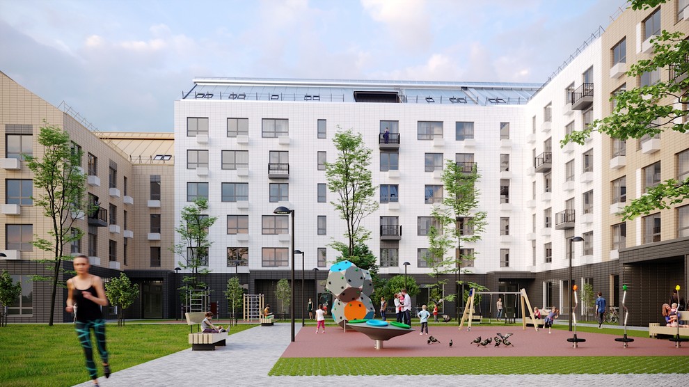 Реновация территории по ул.Ленинградской