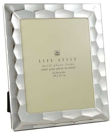 Leeber Silver Plated Prism Picture Frame, 8"x10"