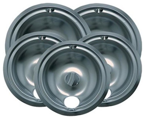 Range Kleen Style Plated Pans Drip Pan, Silver