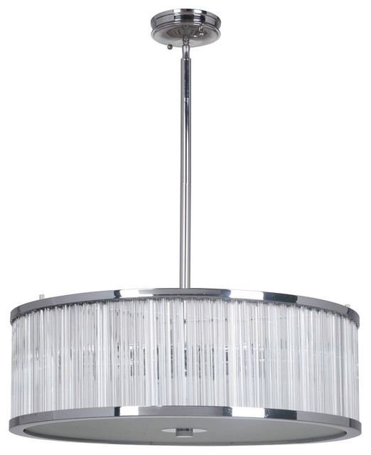 Glass Rod Pendant Light 