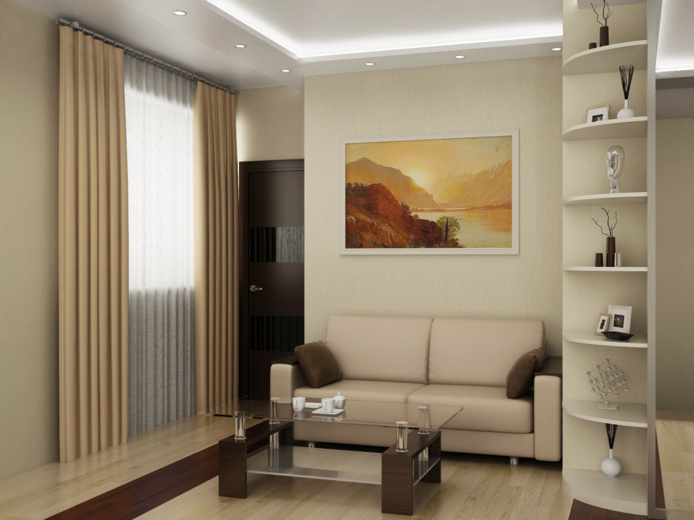 Дизайн 1-комнатной квартиры Молоково