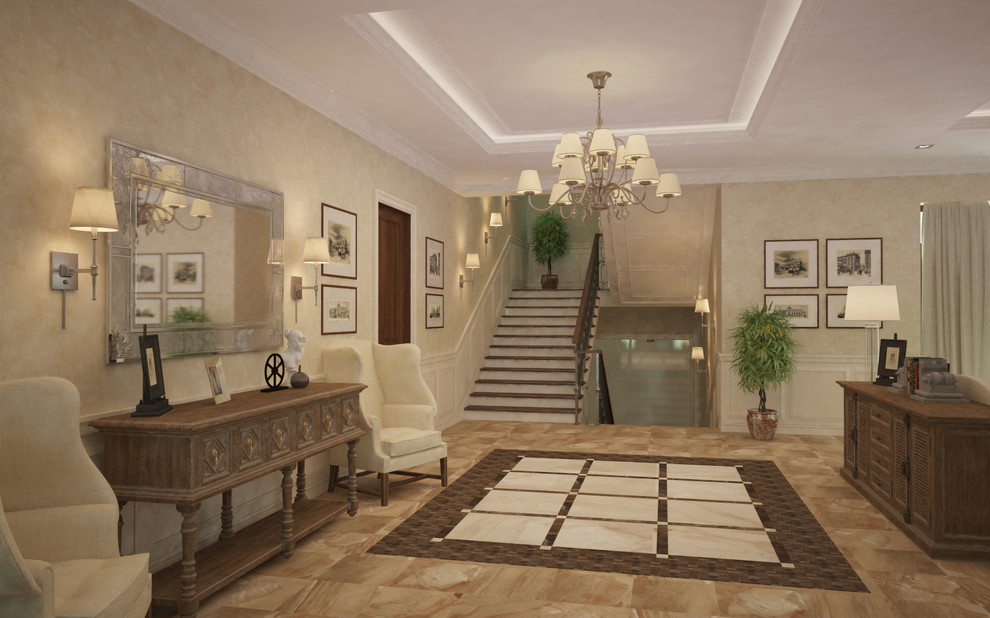 Интерьер особняка в традиционном стиле