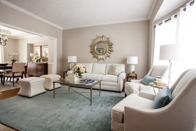 Elegant Classic Omaha Living Room Traditional Living