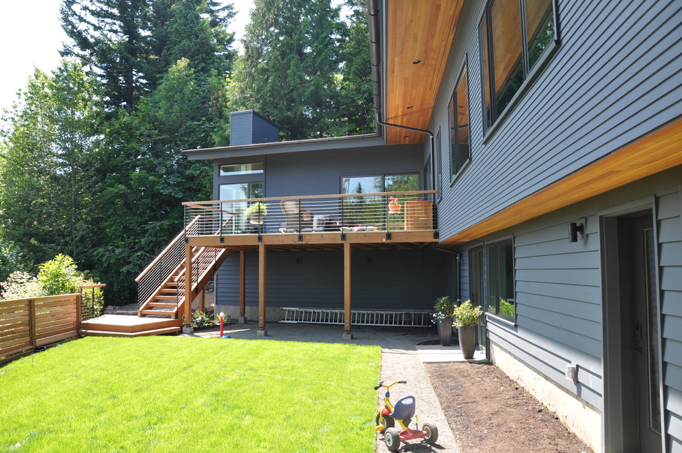 This is an example of a contemporary exterior in Portland.