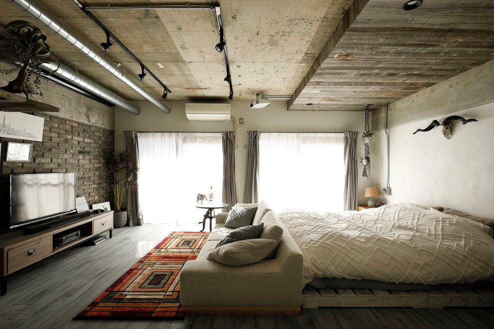 Idee per una camera da letto industriale