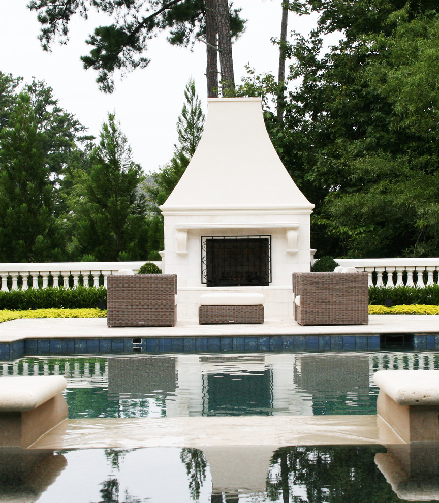 This is an example of a large traditional pool in Atlanta.