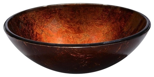 Antique Round Tempered Glass Vessel Sink Contemporary Bathroom Sinks By Yescom - Tempered Glass Circular Vessel Bathroom Sink Antique Round Tempered Glass Vessel Sink Contemporary Bathroom Sinks By Yescom - Tempered Glass Circular Vessel Bathroom Sink