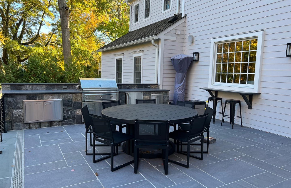 Scarsdale Terrace area and firepit Modern Patio New York by