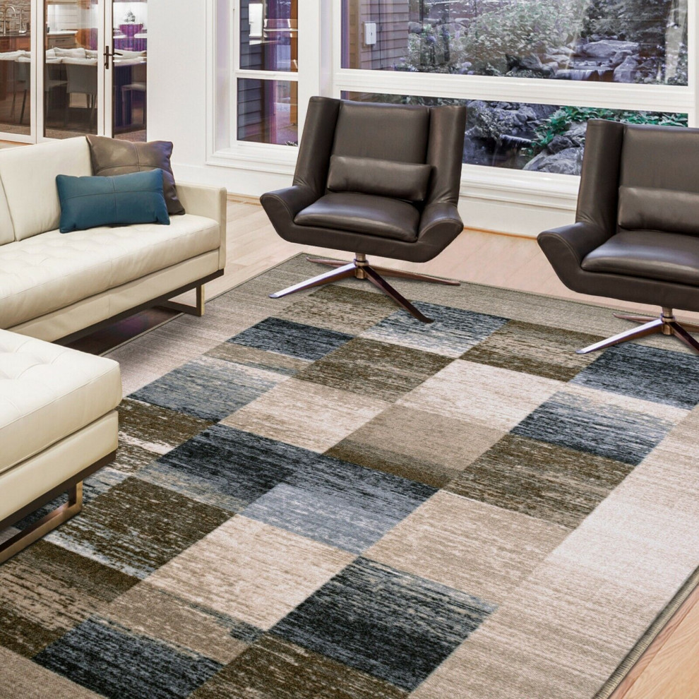 Lockwood Geometric Checkered Indoor Area Rug, 5 Ft. X 8 Ft