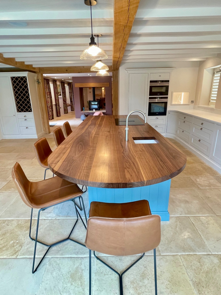 Walnut top Island kitchen