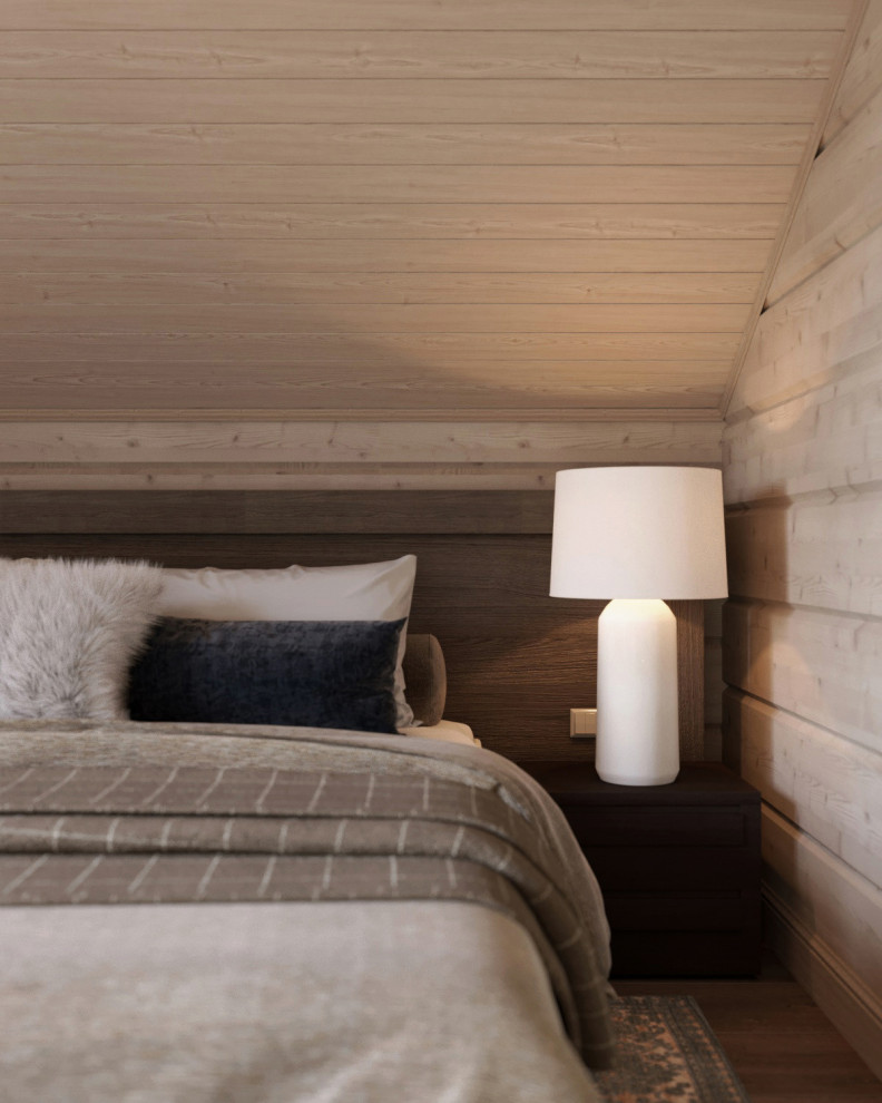 Загородный дом из бруса в поселке Смолячково