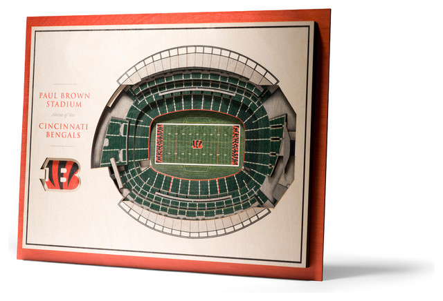 Nfl Cincinnati Bengals 5 Layer Stadiumviews 3d Wall Art