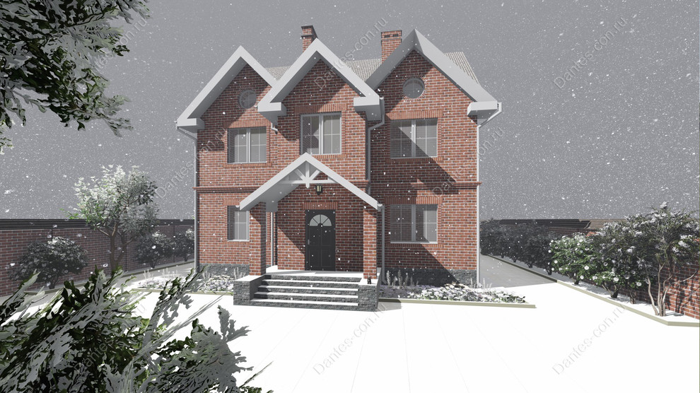 Архитектурный проект дома 12х12