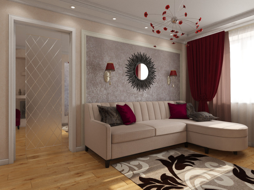 Дизайн-проект гостиной 20 кв. м.