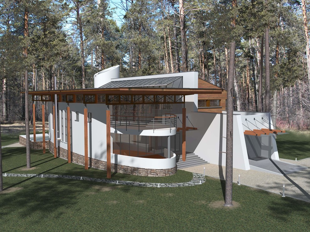 Загородный дом в соснах