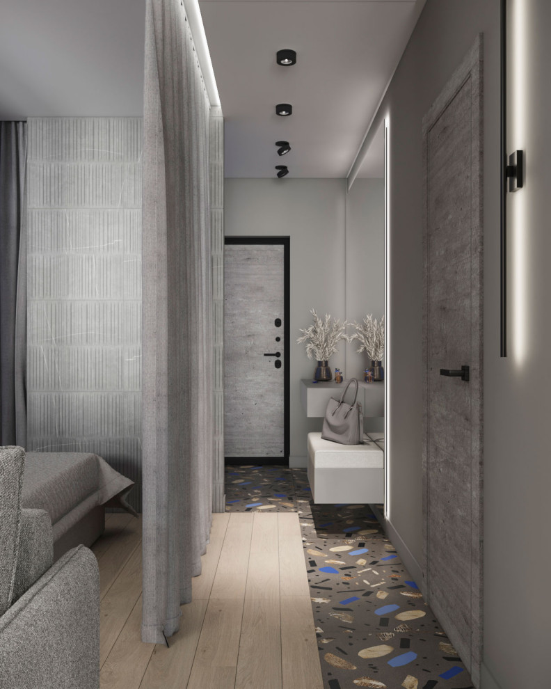 Студия для молодой семейной пары живущей в ритме и динамике