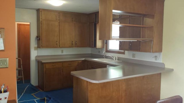 Rustic Alder Kitchen Refacing rustic