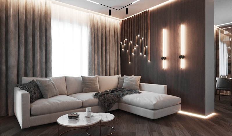 Интерьер в темных тонах