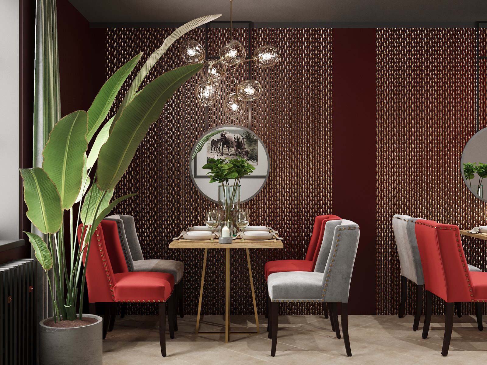 Интерьер ресторана «ИЗУМРУД, РУБИН И САПФИР»