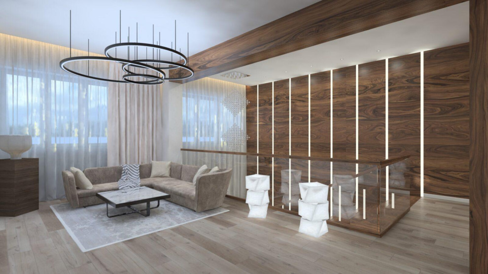 Дизайн интерьера коттеджа “Русская усадьба” 270 кв.м