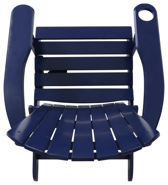 Javion Outdoor Acacia Wood Folding Adirondack Chairs, Set of 2 ...