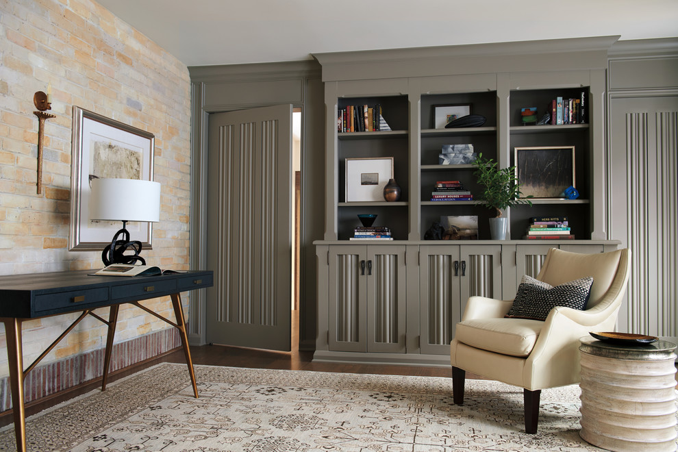 Trendy study room photo in Denver