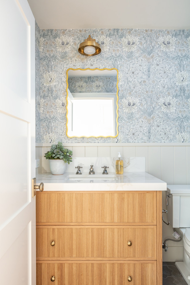 Port Streets I - Beach Style - Powder Room - Orange County - by Alicia ...