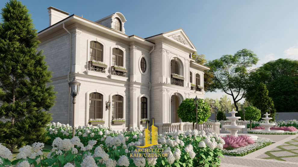 Проект дома в стиле Французский ренесанс