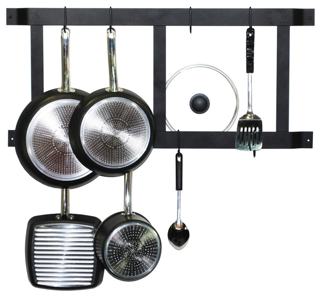 Baumatic Pot Rack Ultimate Wall-Mounted Pot Rack - Transitional - Pot Racks And ...