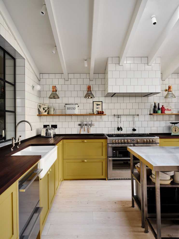 Photo of an eclectic kitchen in London.