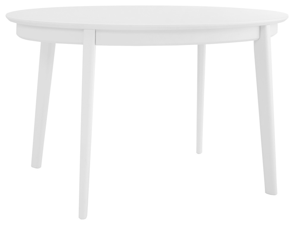 Atle 54"x34" Oval Dining Table, Matte White